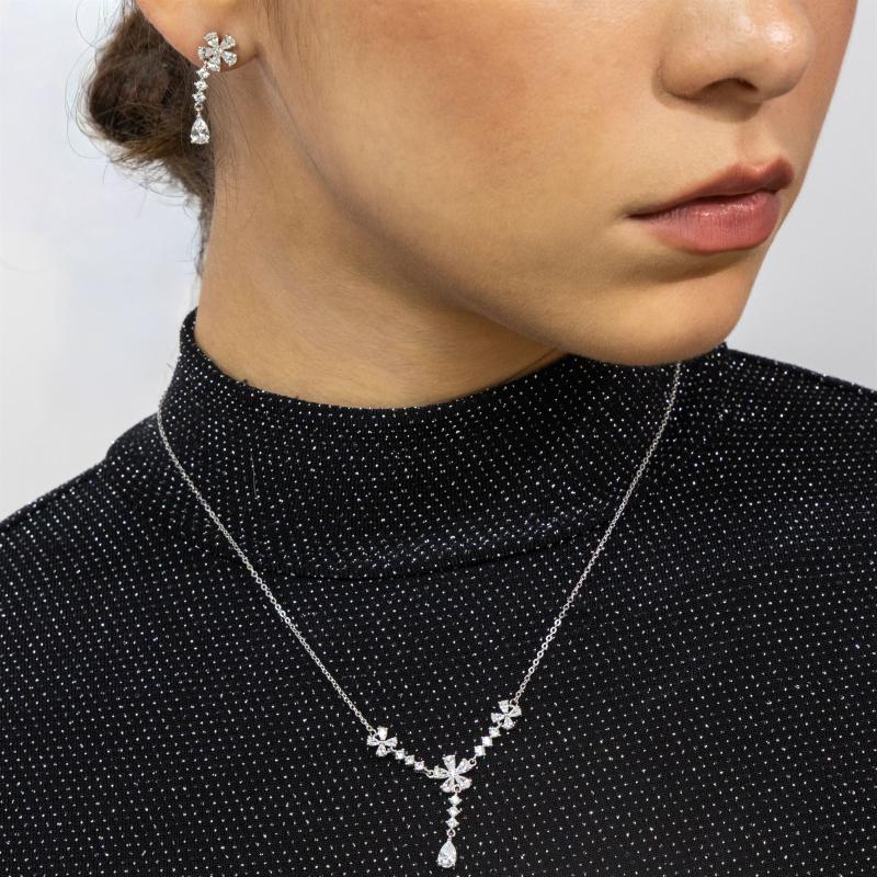 OS Set - Colored Floral & Diamonds with Pear