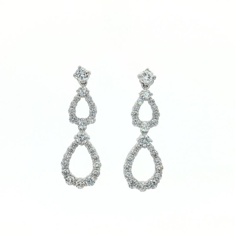 SA Earrings Full Stone Rain Fall 