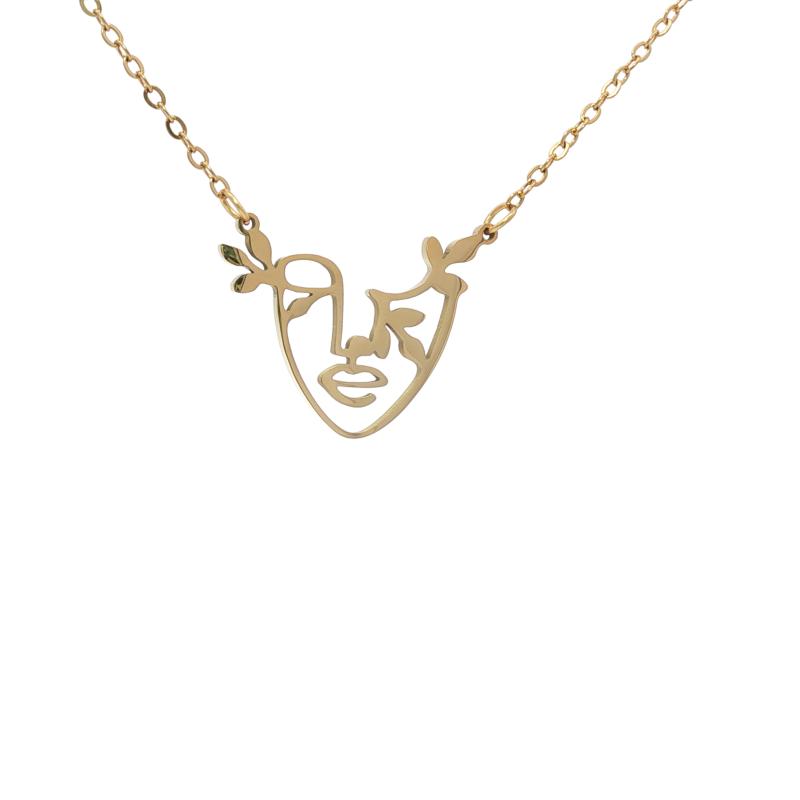 Tribe Face Necklace