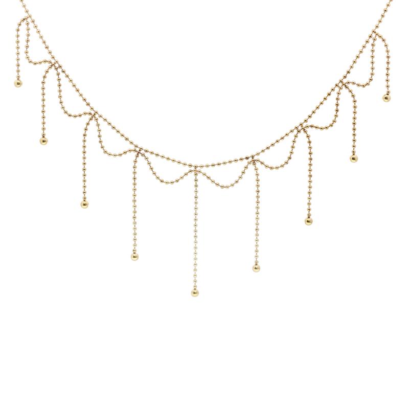 Drops & Beads Chain Necklace