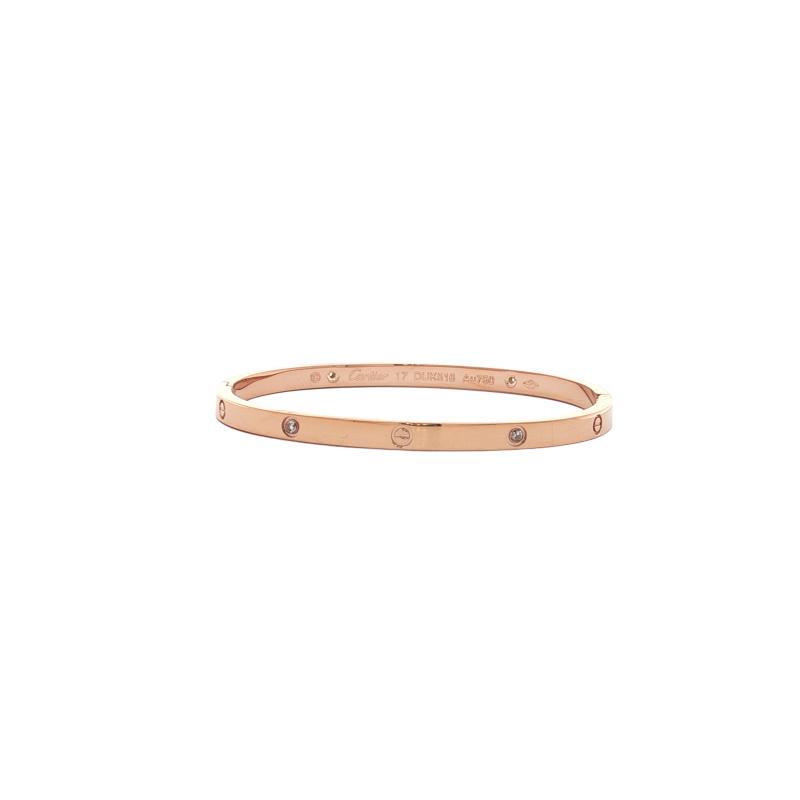 CAR Love Alternate Stone Bangle 5mm