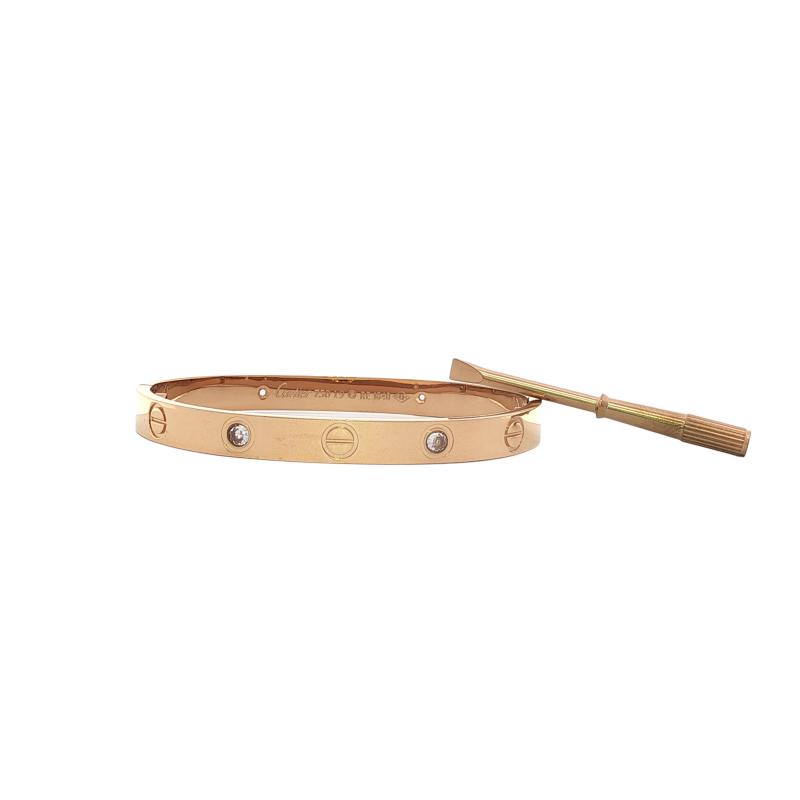 CAR Love Alternate D Screw Bangle Thick