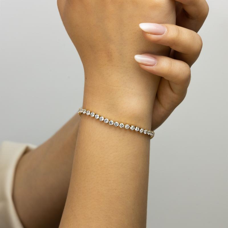 Small Full Stones Bracelet (3mm)