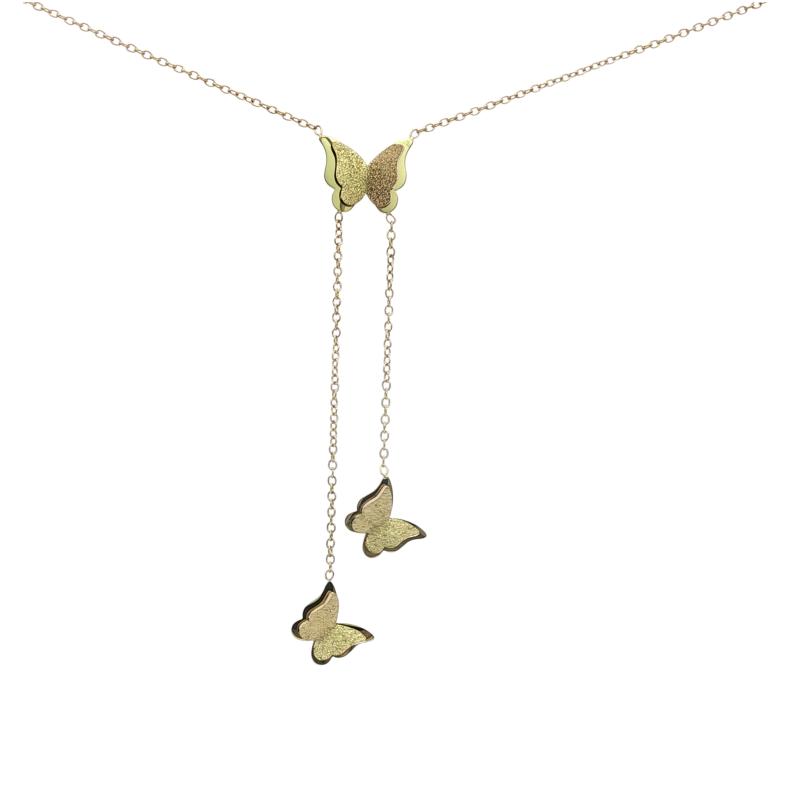 3D Butterflies Necklace