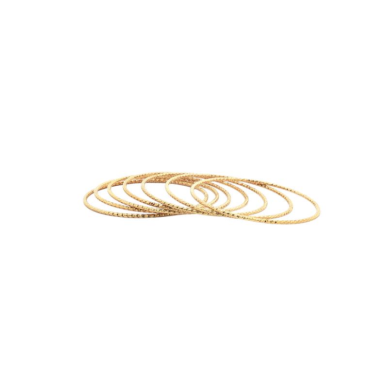 7pcs Delicate Crafted Thin Bangles