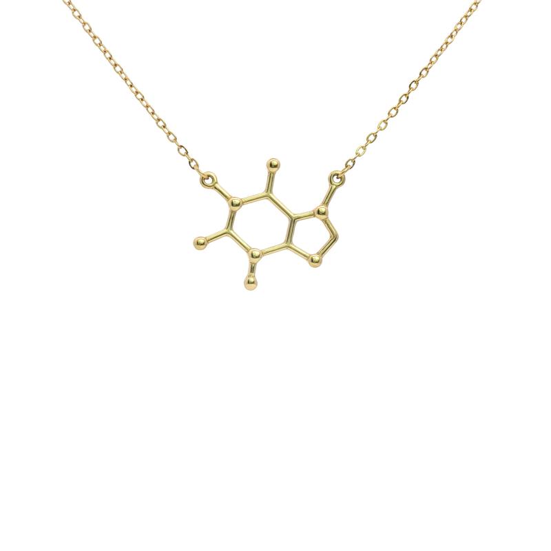 Caffeine Molecule Necklace 3