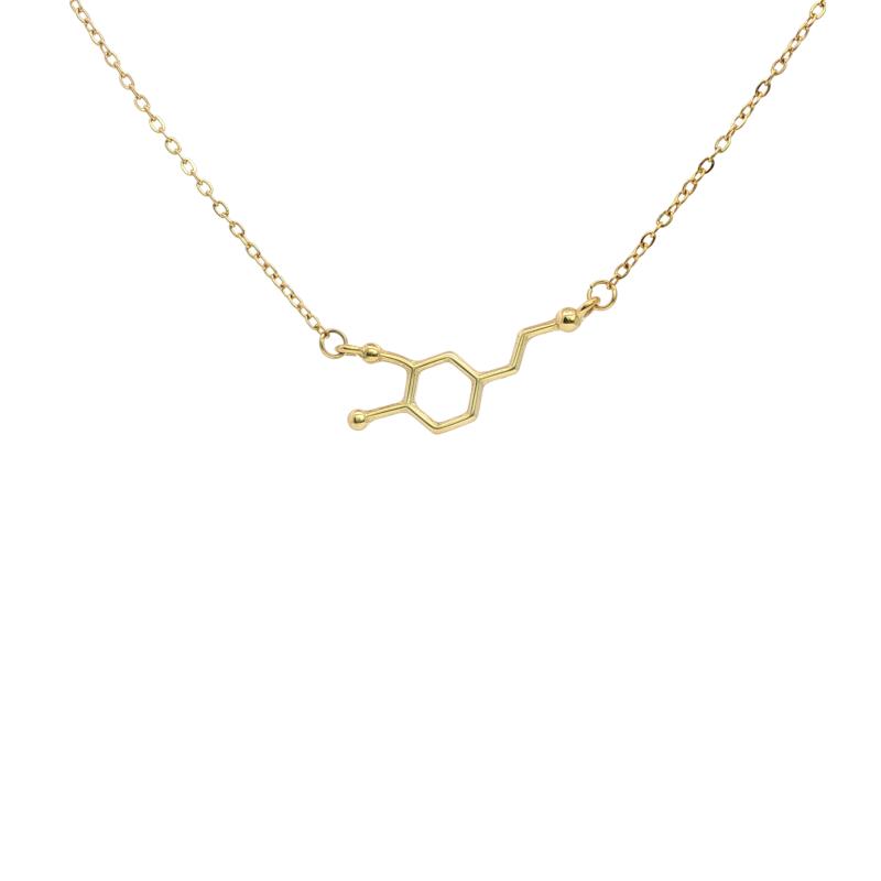 Caffeine Molecule Necklace 2