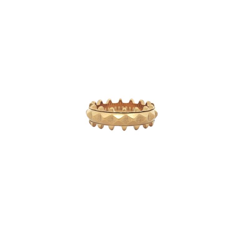 Geometric Pyramids & Spikes Ring