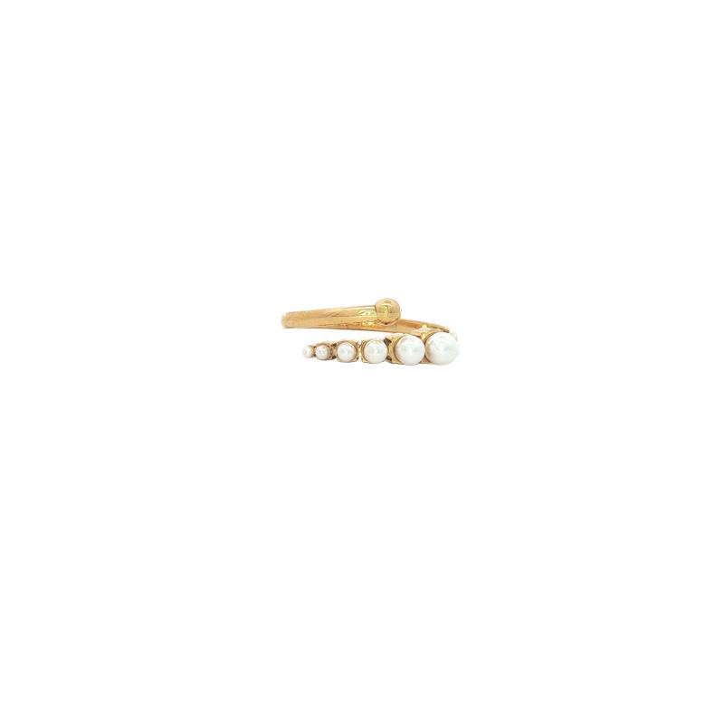 Crescendo 6 Pearl Ring (Free Size)