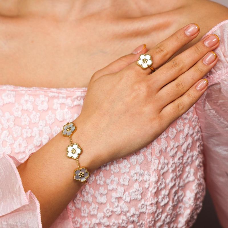Bangle Set - Tri Star Flowers