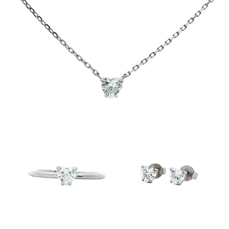 OS Set Crystal Big Heart Stone