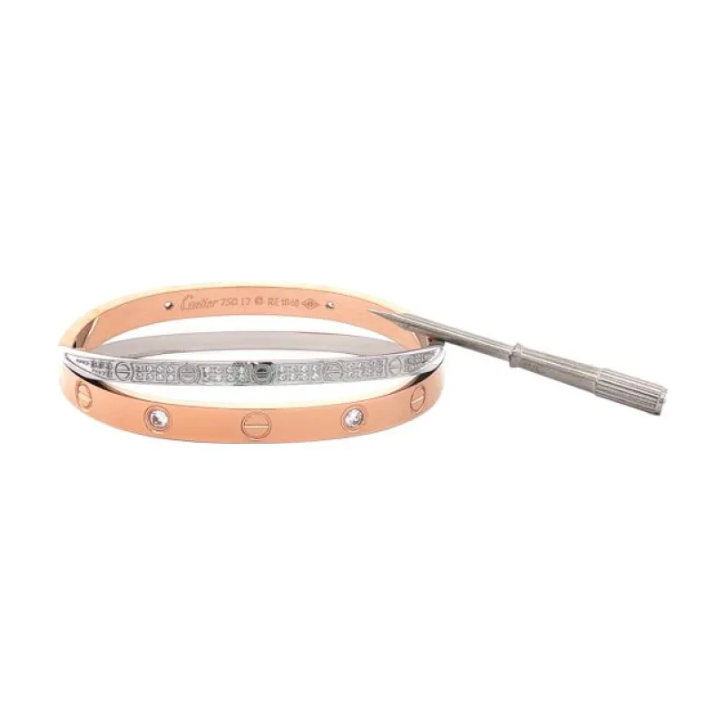 CAR Couple Love Screw Bangle 