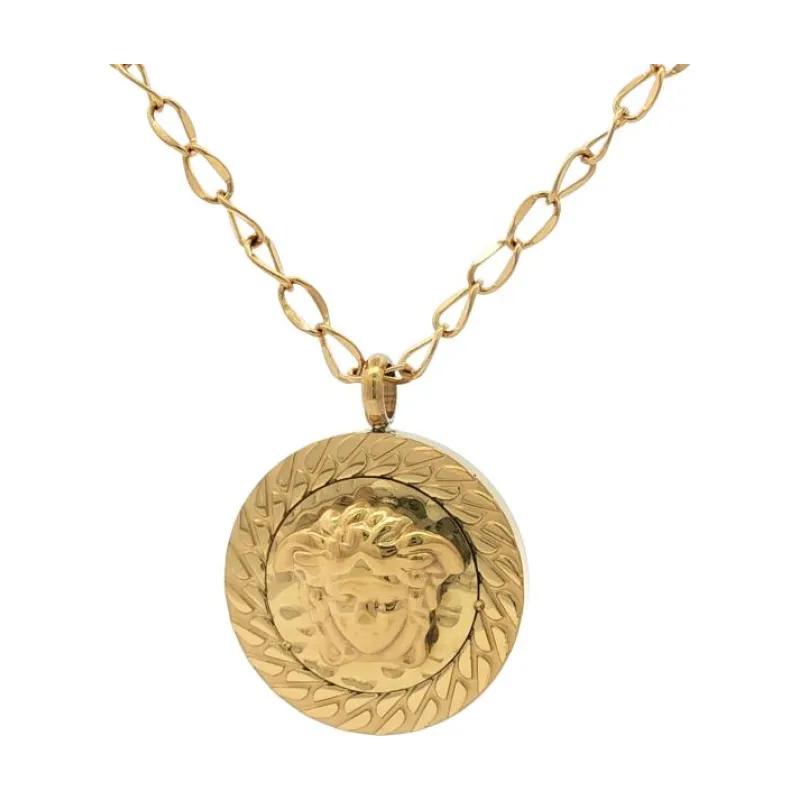 VER - Medusa w Circle Necklace