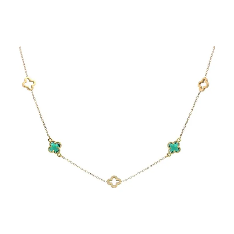 Tiny Multi Colored Clubs Necklace