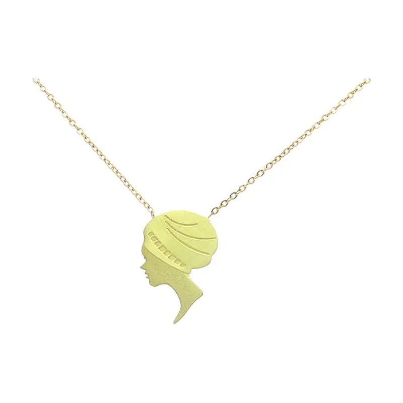 Golden Head Necklace
