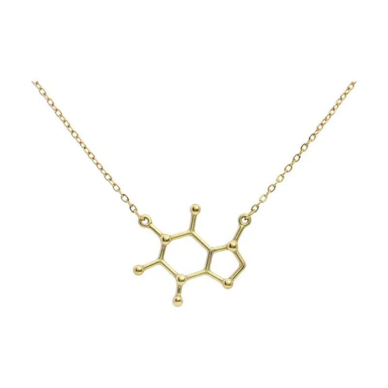 Caffeine Molecule Necklace 3