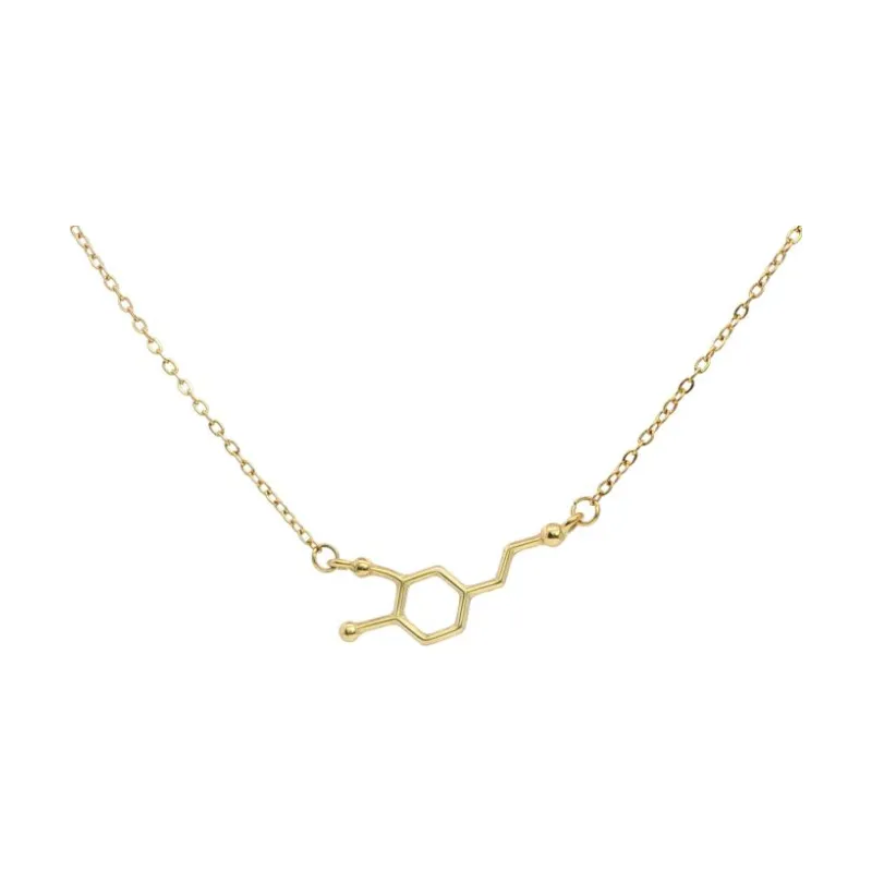 Caffeine Molecule Necklace 2