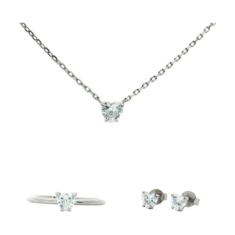 OS Set Crystal Big Heart Stone