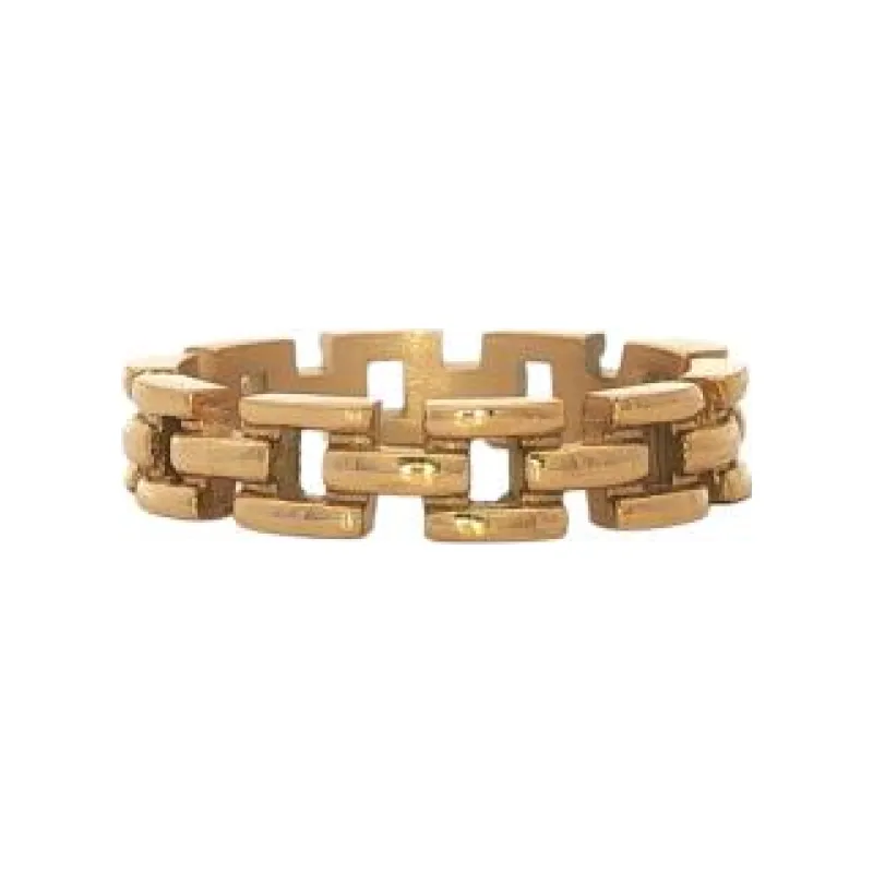 Gold Link Chain Ring