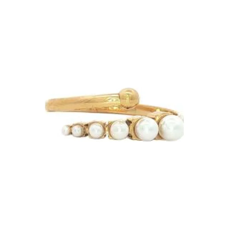 Crescendo 6 Pearl Ring (Free Size)