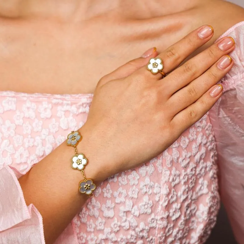 Bangle Set - Tri Star Flowers