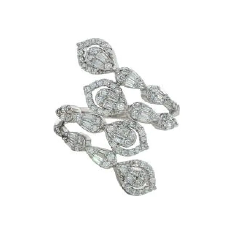 OS Multi layer Pear Marquise Ring