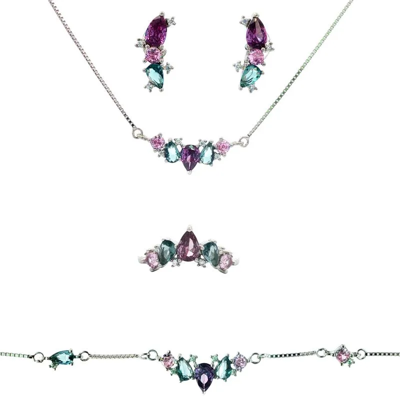 OS Set Multi Colored Shaped Stone