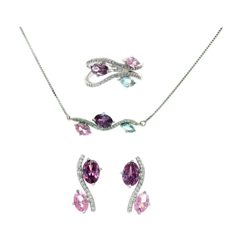 OS Set Multi Coloured Oval Stones