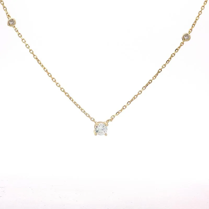 OS Round Stud Necklace 6mm