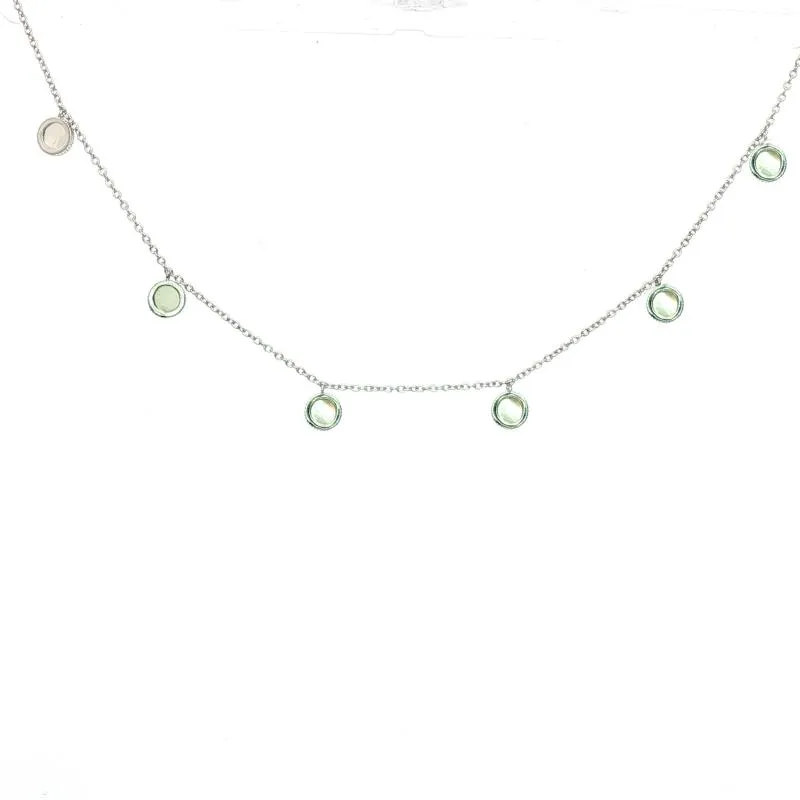 OS - 6 Small Pearl Circles Chokers 