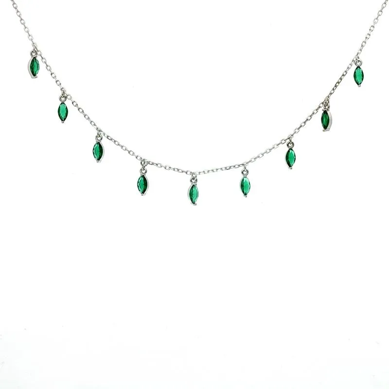 OS Mini - Colored Marquise Choker 