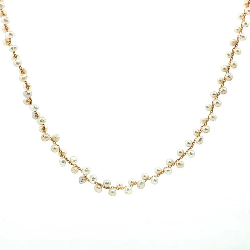 OS - Full Pearls Choker Free Size 