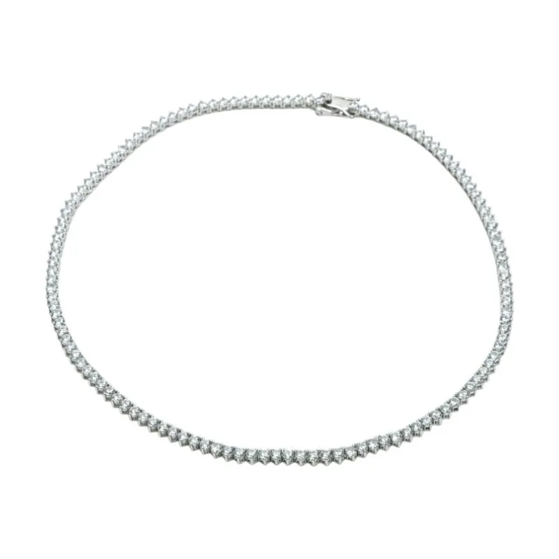 OS Tennis Necklace Silver (3mm)