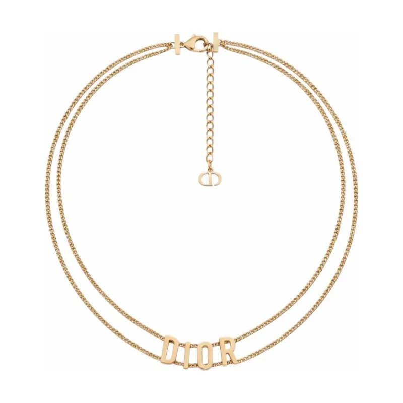 C&D - Logo Text Dual Chain Choker