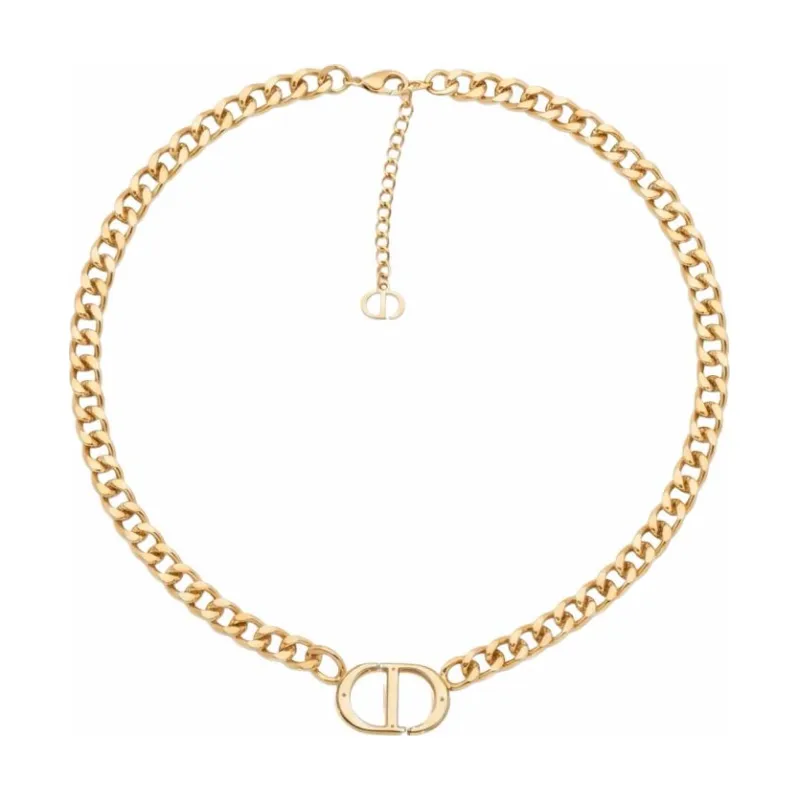 C&D - White Ligo w Thick Chain Choker