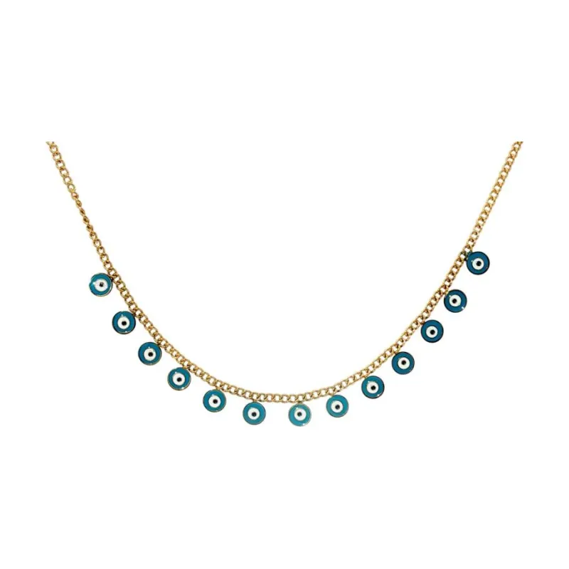 Tiny Blue Eyes Choker
