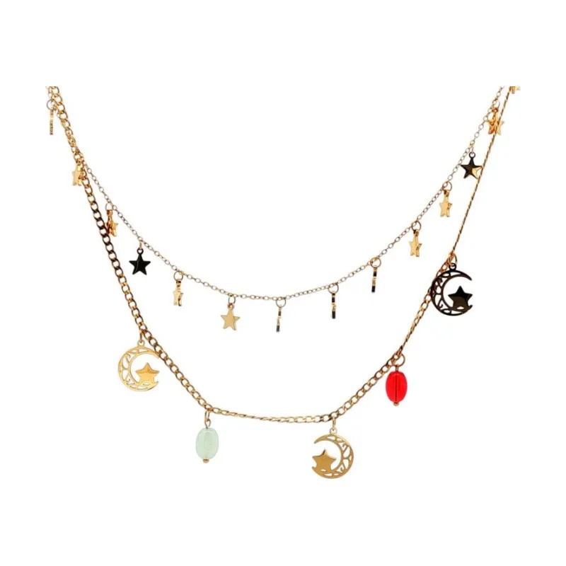 Starry Nights w 2 Chains Choker