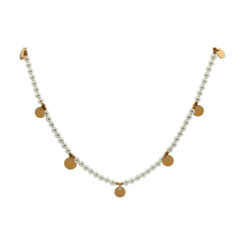 Pearls w 7 Circles Choker