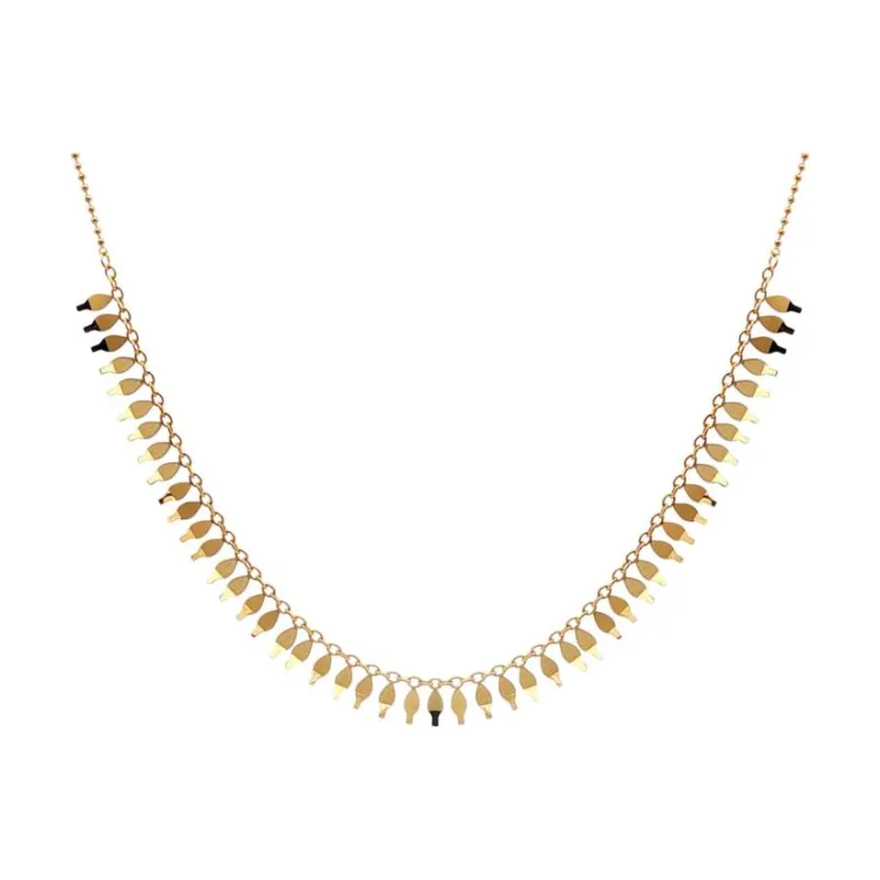 Paddles w Beads Choker