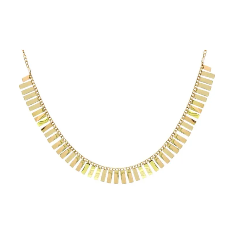 Metal Bar Gold Choker