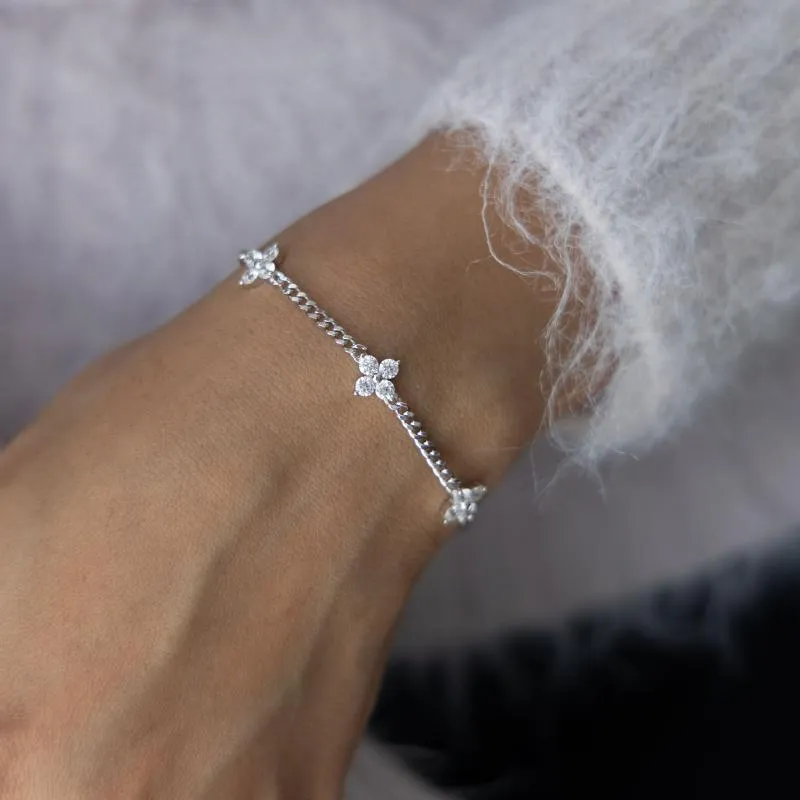 OS - 5 Sparking Clover Bracelet 
