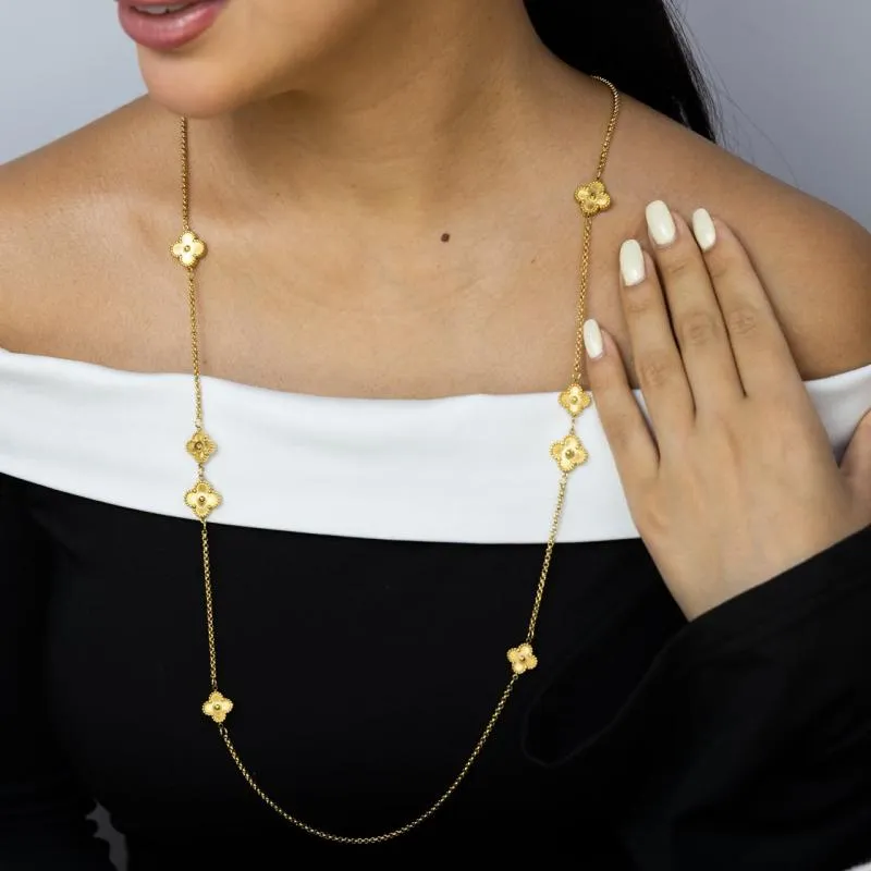 Long Necklace - 8 Clubs VC Motifs