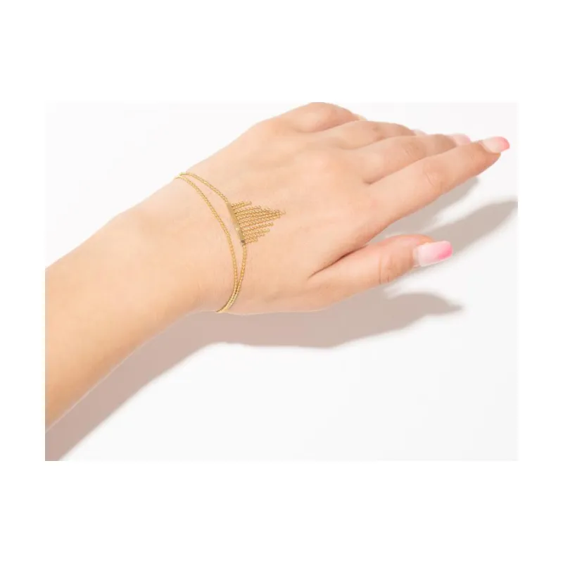 Broom Beads 2 Chains Bracelet