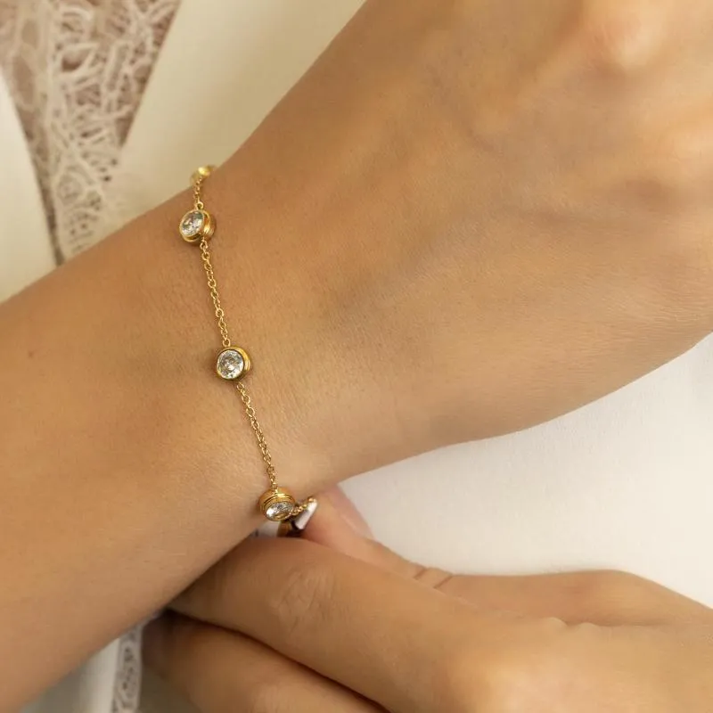 BV - 3 Circles w Studs Bracelet