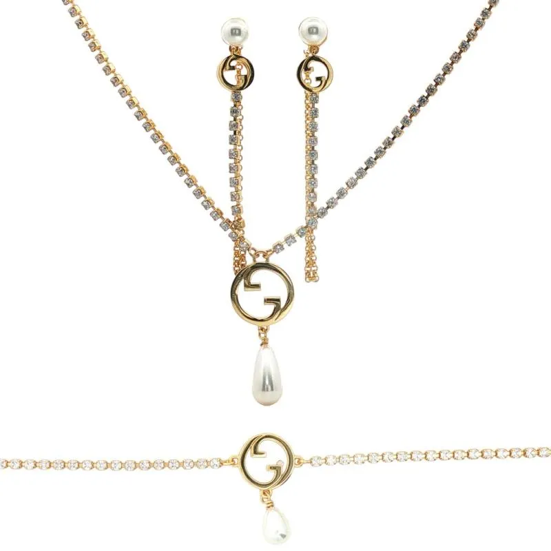 GUC - Full Stone Logo w Pearl Semi Set