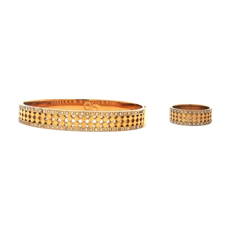 Bangle Set - Openwork Lattice Dou (G)