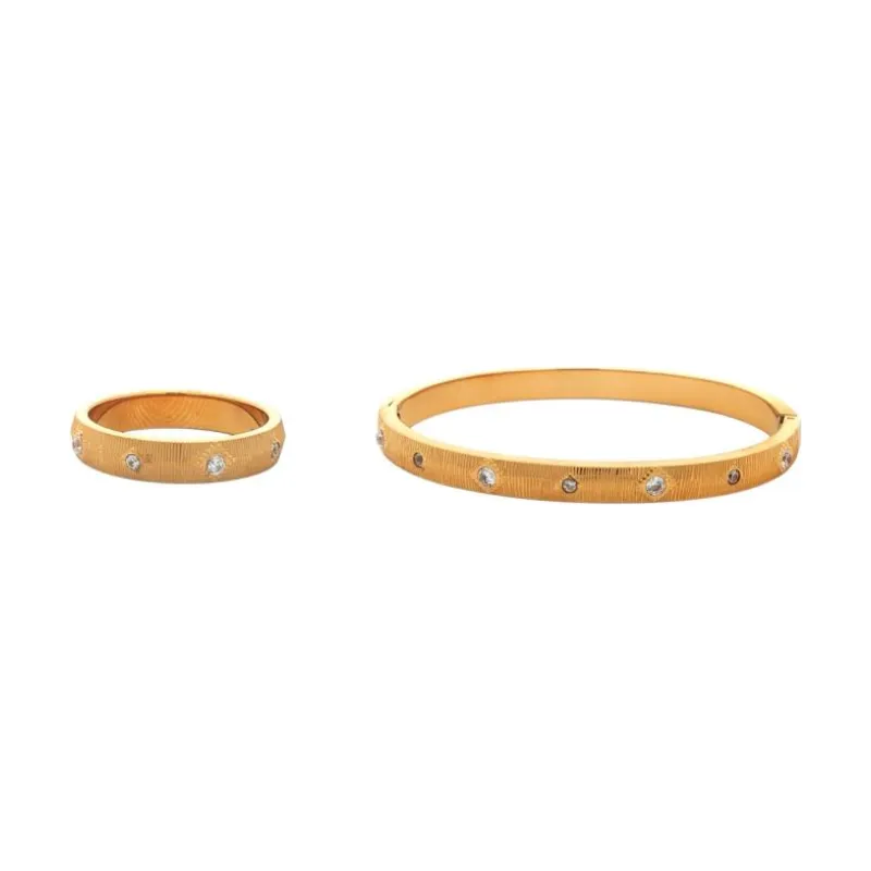 Bangle Set - Brushed Radiance Duo (G)