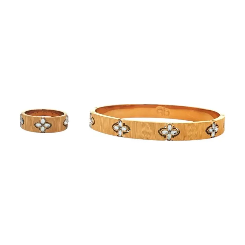Bangle Set - Brushed Floral Set (G)
