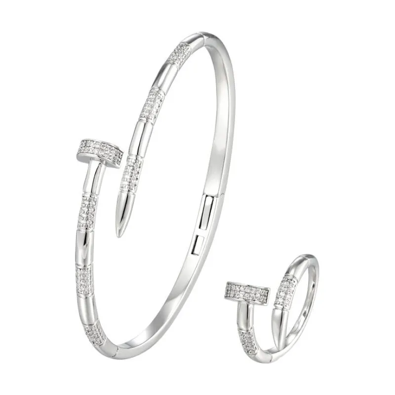 SA Bangle Set - Crystal Head Nail (S)