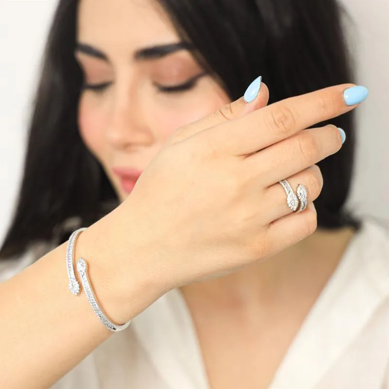 SA Bangle Set - Double Head FS Teardrop (S)